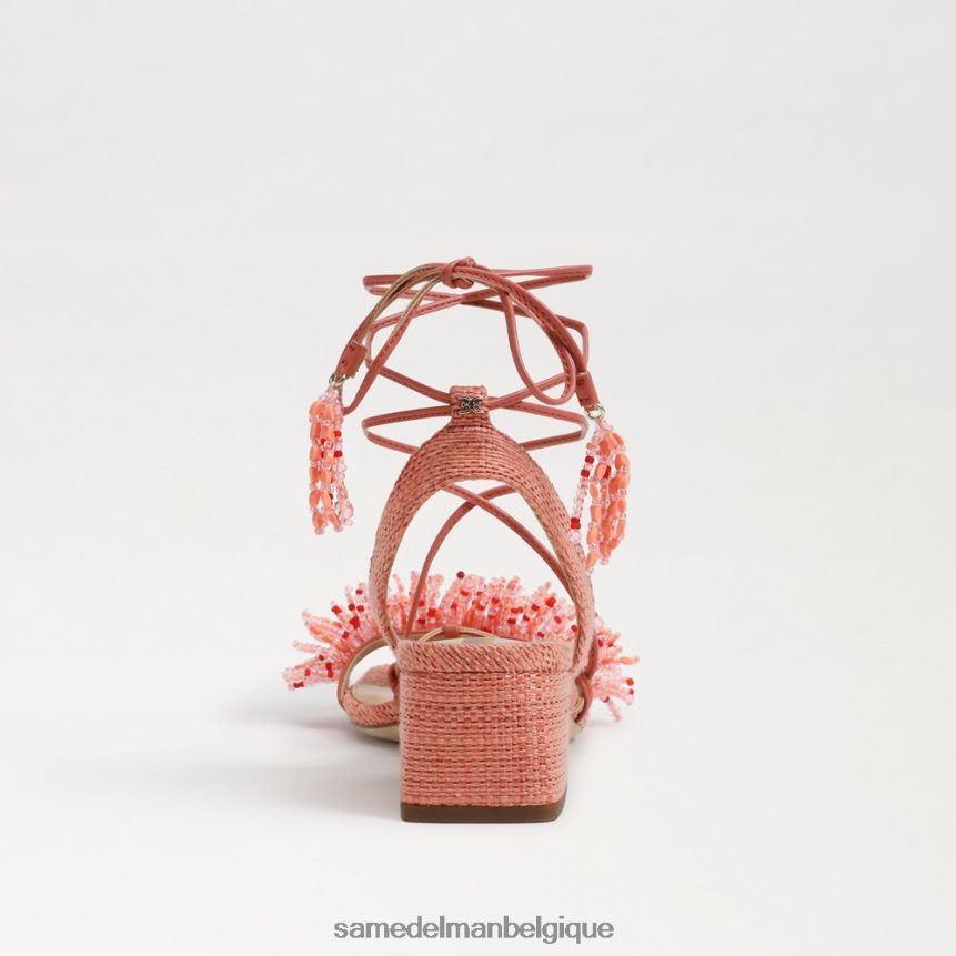 sandale à talon bloc et perles walda Sam Edelman femmes stuc rose JZ0XZ065 chaussure