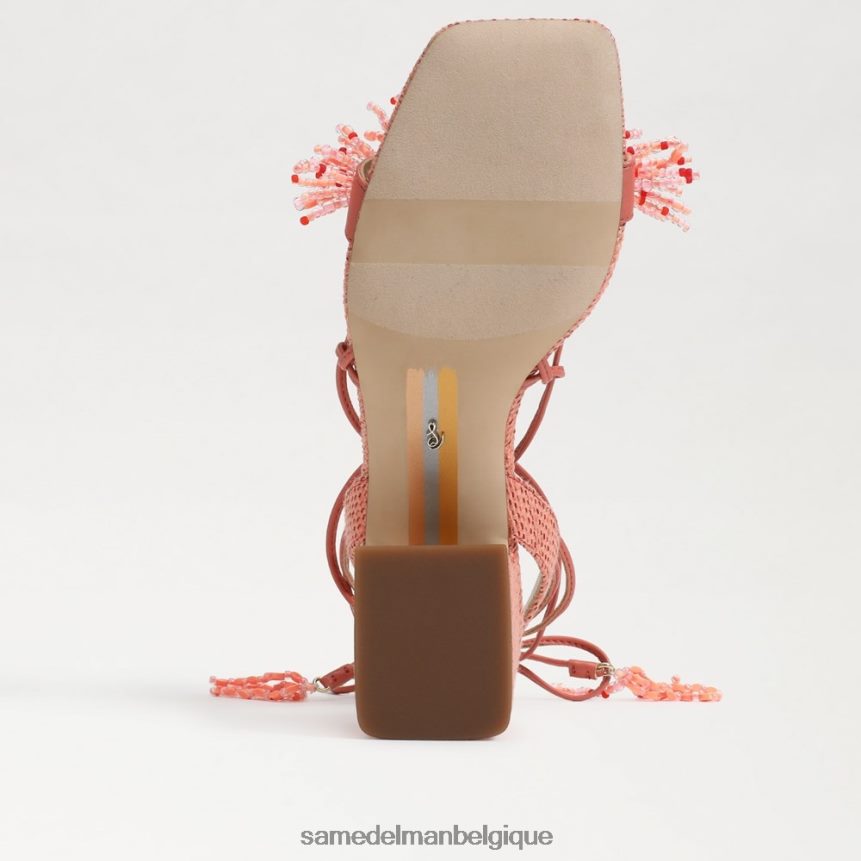 sandale à talon bloc et perles walda Sam Edelman femmes stuc rose JZ0XZ065 chaussure