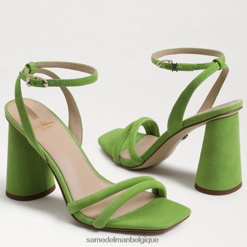 sandale à talon bloc kia Sam Edelman femmes Pomme verte JZ0XZ0121 chaussure