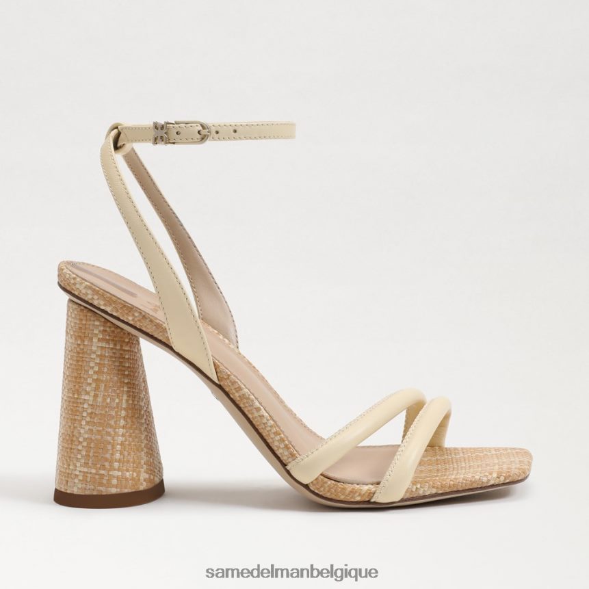 sandale à talon bloc kia Sam Edelman femmes blé blanchi JZ0XZ0108 chaussure