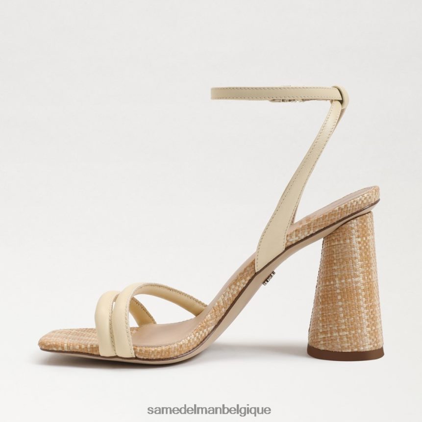 sandale à talon bloc kia Sam Edelman femmes blé blanchi JZ0XZ0108 chaussure