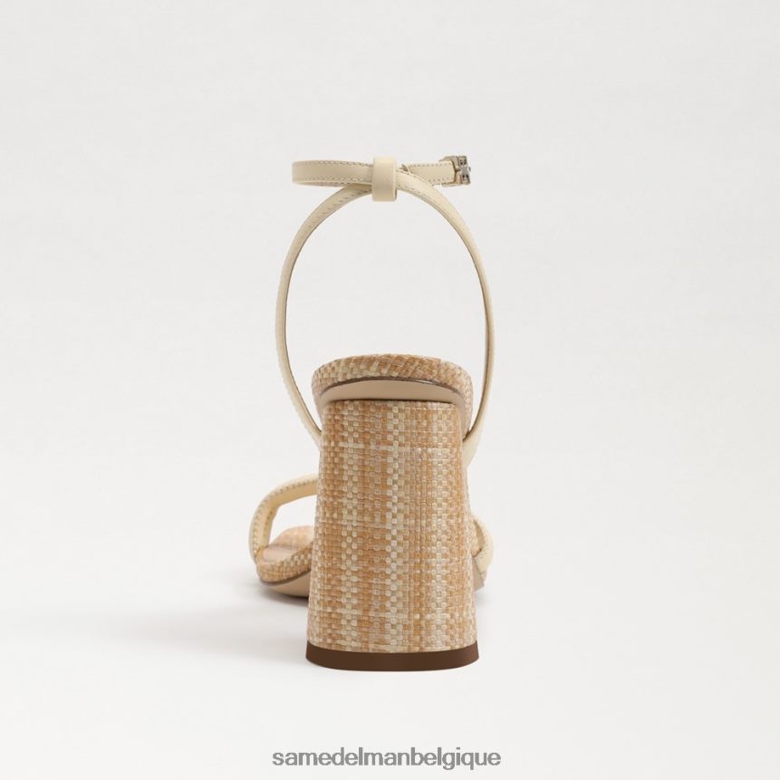 sandale à talon bloc kia Sam Edelman femmes blé blanchi JZ0XZ0108 chaussure