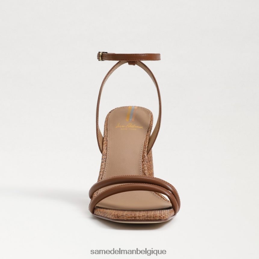 sandale à talon bloc kia Sam Edelman femmes cognac riche JZ0XZ0109 chaussure