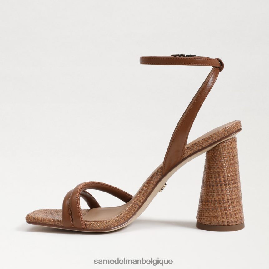 sandale à talon bloc kia Sam Edelman femmes cognac riche JZ0XZ0109 chaussure