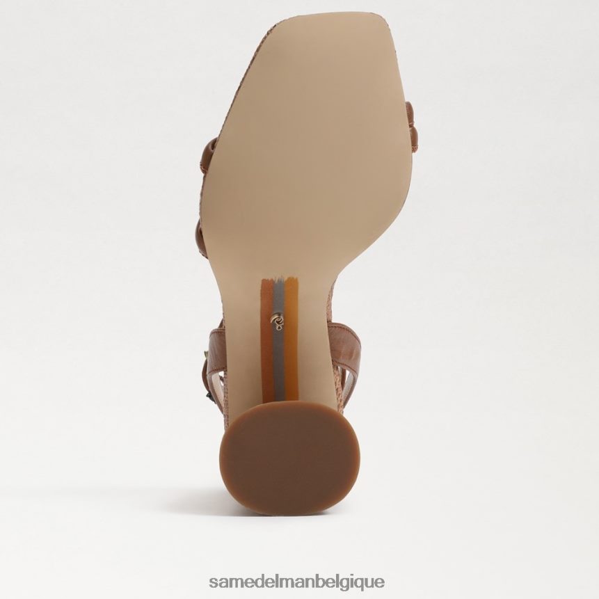 sandale à talon bloc kia Sam Edelman femmes cognac riche JZ0XZ0109 chaussure