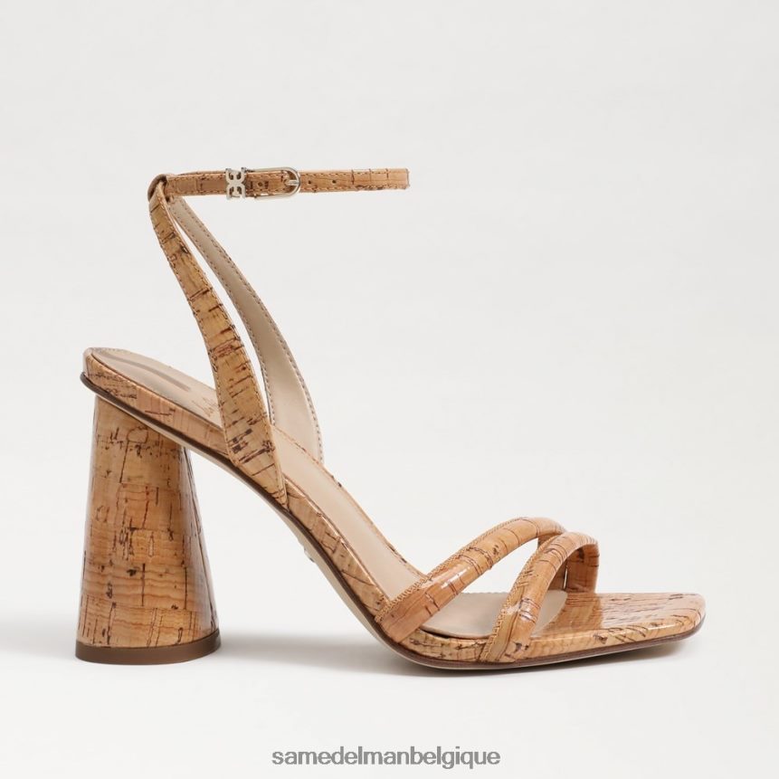 sandale à talon bloc kia Sam Edelman femmes liège naturel JZ0XZ0113 chaussure