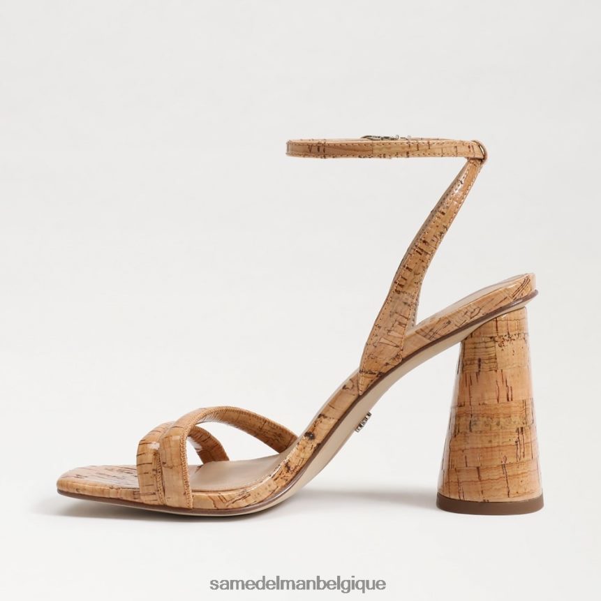 sandale à talon bloc kia Sam Edelman femmes liège naturel JZ0XZ0113 chaussure