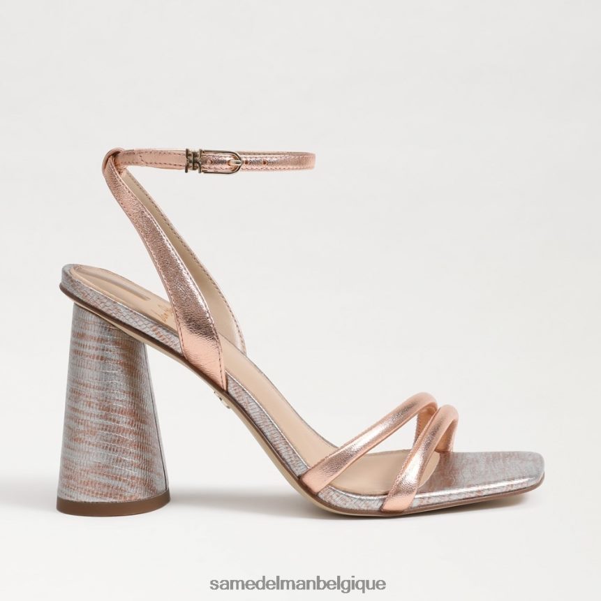 sandale à talon bloc kia Sam Edelman femmes or rose JZ0XZ0112 chaussure