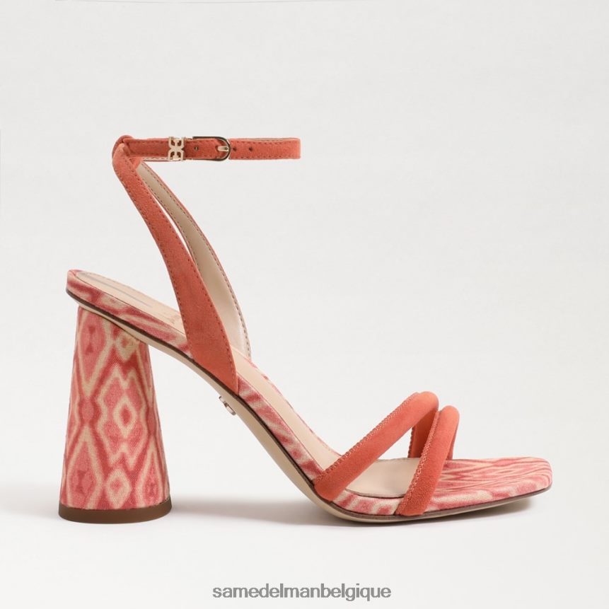 sandale à talon bloc kia Sam Edelman femmes rose terre cuite JZ0XZ0120 chaussure