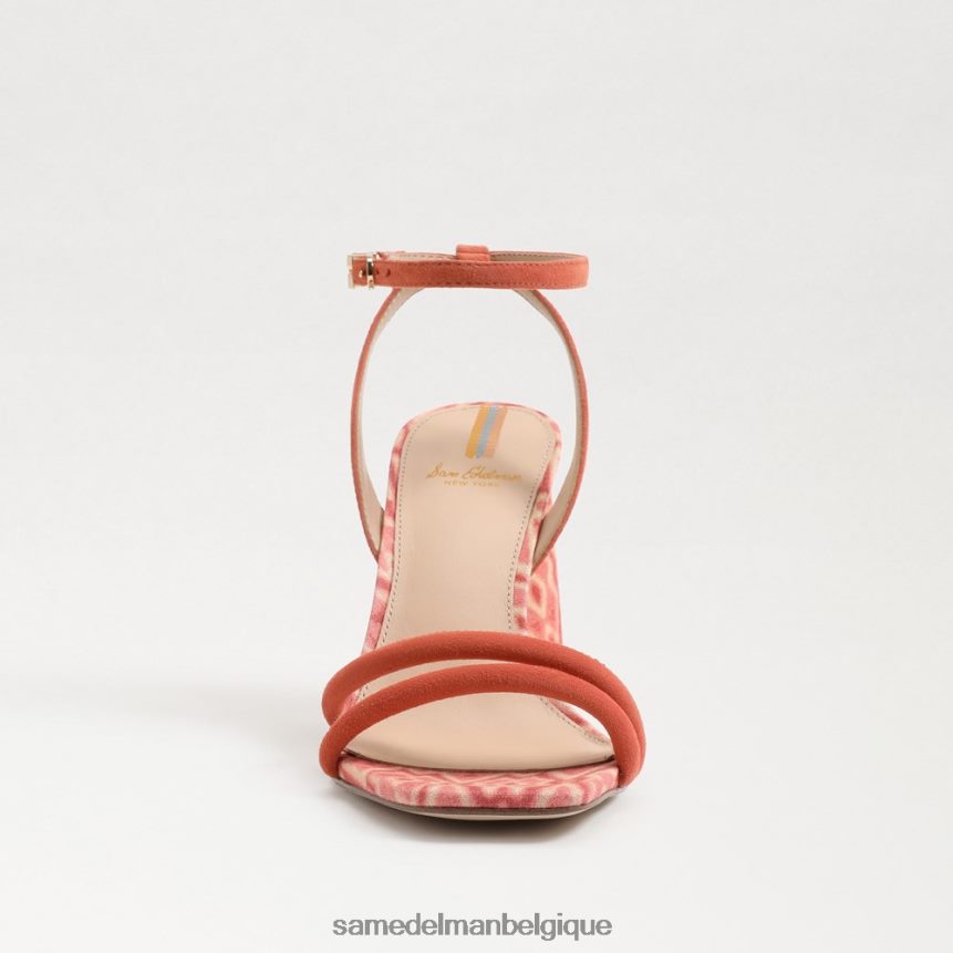 sandale à talon bloc kia Sam Edelman femmes rose terre cuite JZ0XZ0120 chaussure