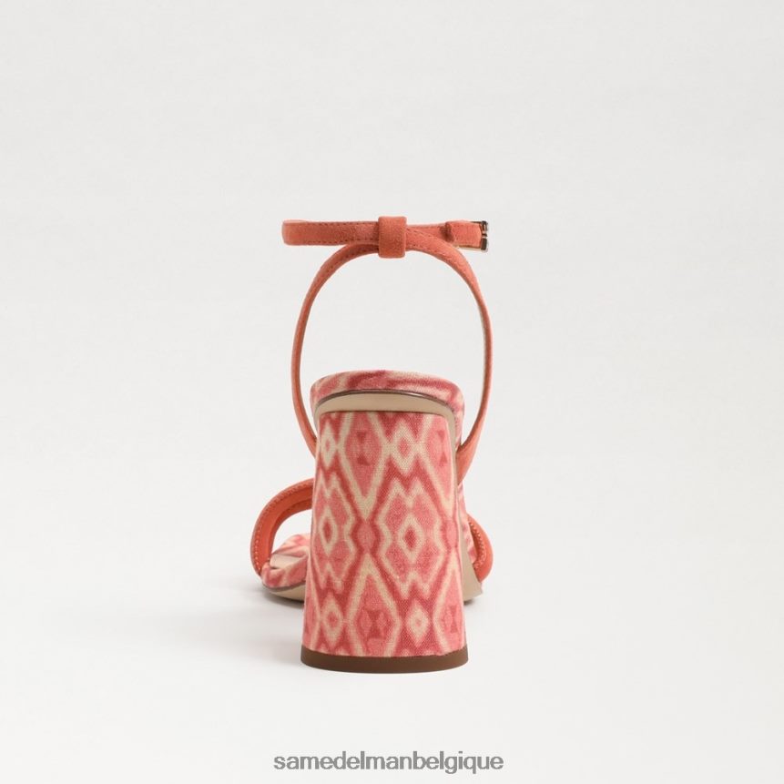 sandale à talon bloc kia Sam Edelman femmes rose terre cuite JZ0XZ0120 chaussure