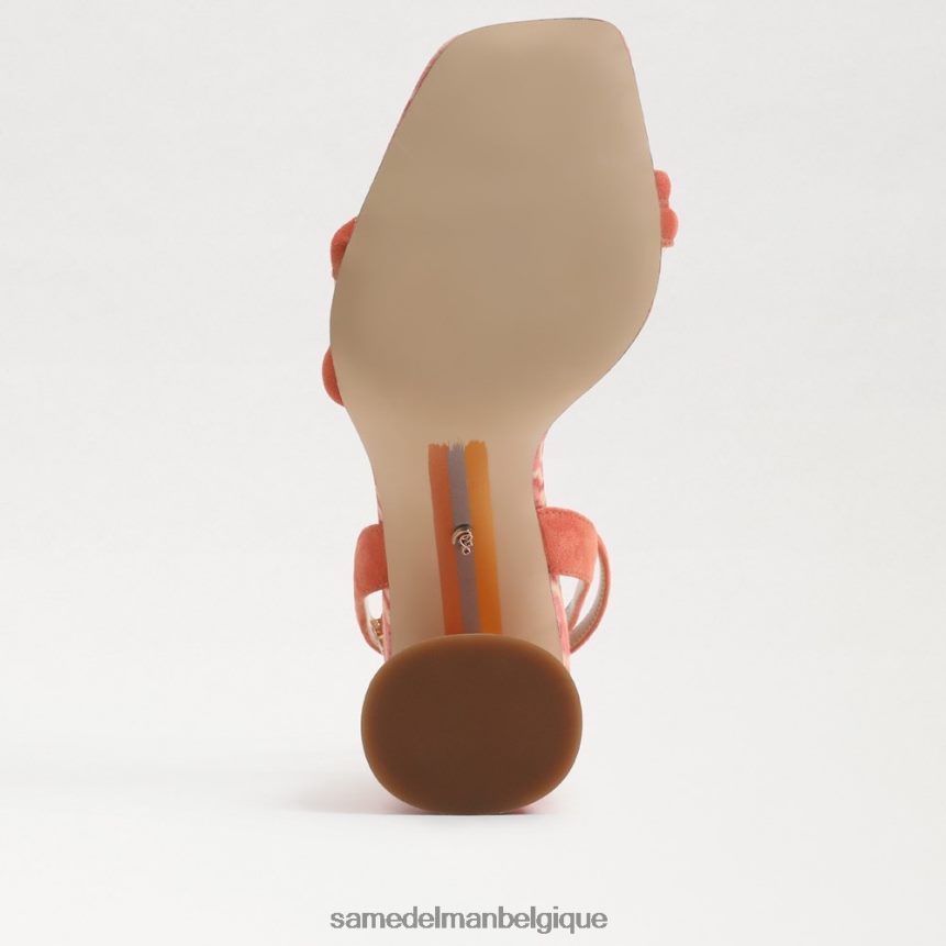 sandale à talon bloc kia Sam Edelman femmes rose terre cuite JZ0XZ0120 chaussure