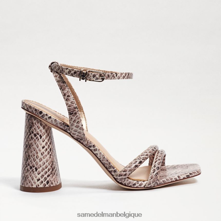 sandale à talon bloc kia Sam Edelman femmes serpent Roccia Mamba JZ0XZ099 chaussure