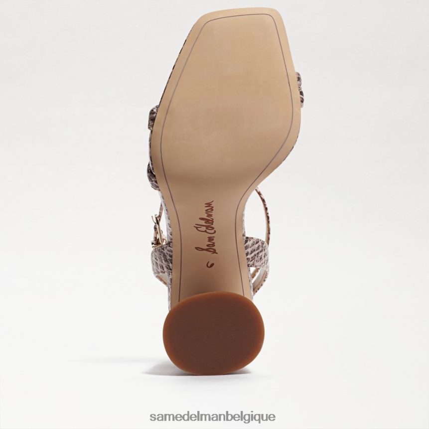 sandale à talon bloc kia Sam Edelman femmes serpent Roccia Mamba JZ0XZ099 chaussure