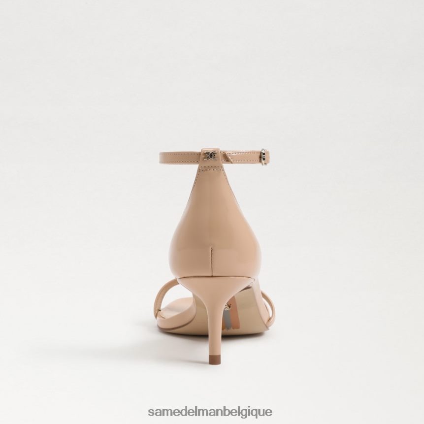 sandale à talon chaton pivoine Sam Edelman femmes vernis beige blush JZ0XZ0502 chaussure