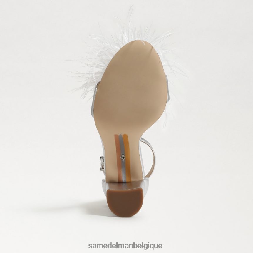 sandale à talon en plumes yaro Sam Edelman femmes argent doux JZ0XZ0764 chaussure