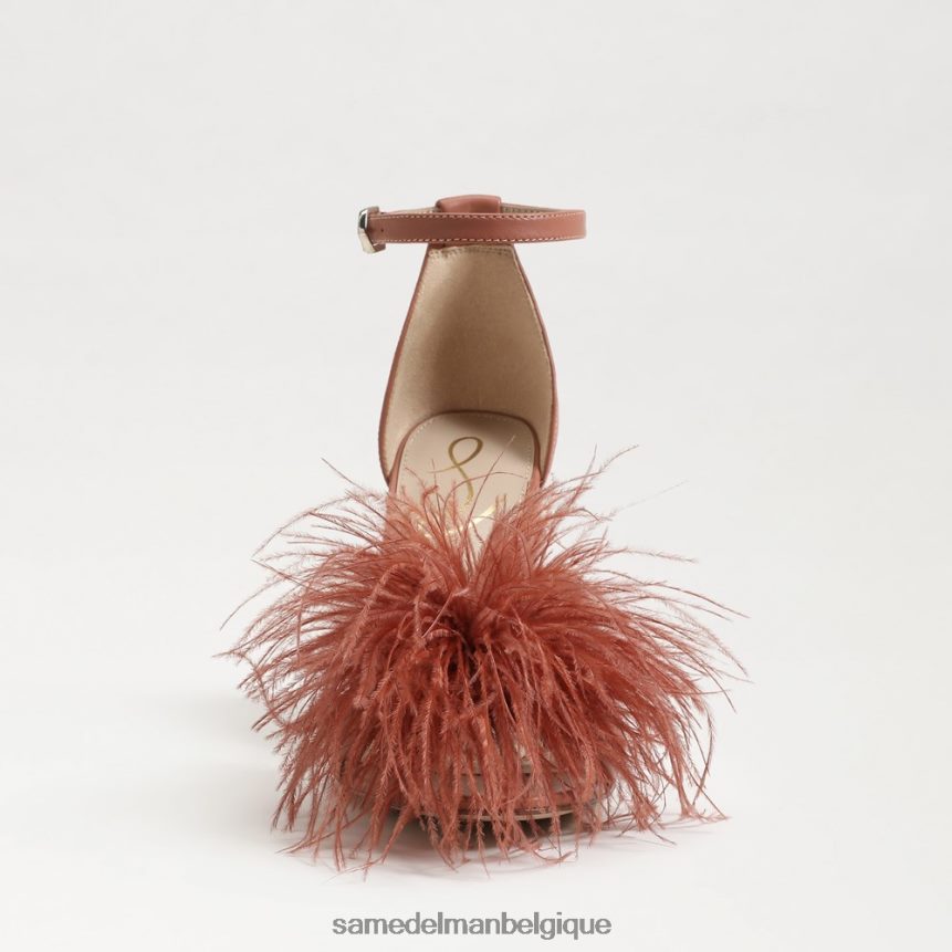 sandale à talon en plumes yaro Sam Edelman femmes rose de sienne JZ0XZ0765 chaussure