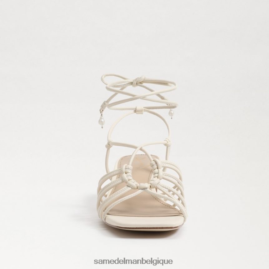 sandale à talons carrés et lacets westley Sam Edelman femmes ivoire moderne JZ0XZ0397 chaussure
