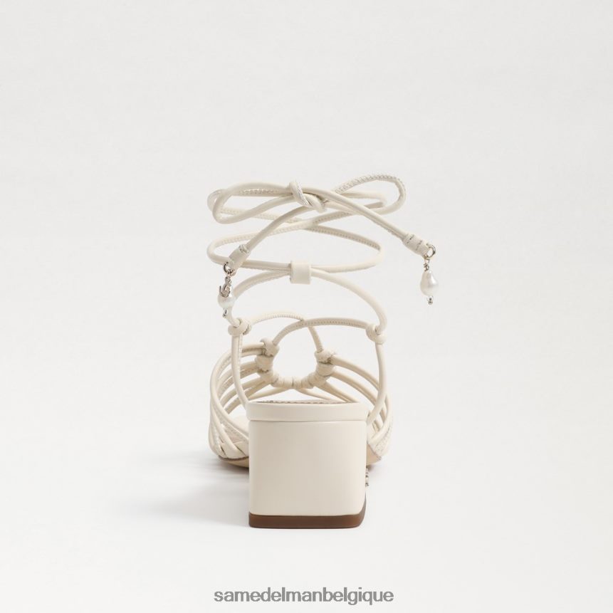 sandale à talons carrés et lacets westley Sam Edelman femmes ivoire moderne JZ0XZ0397 chaussure