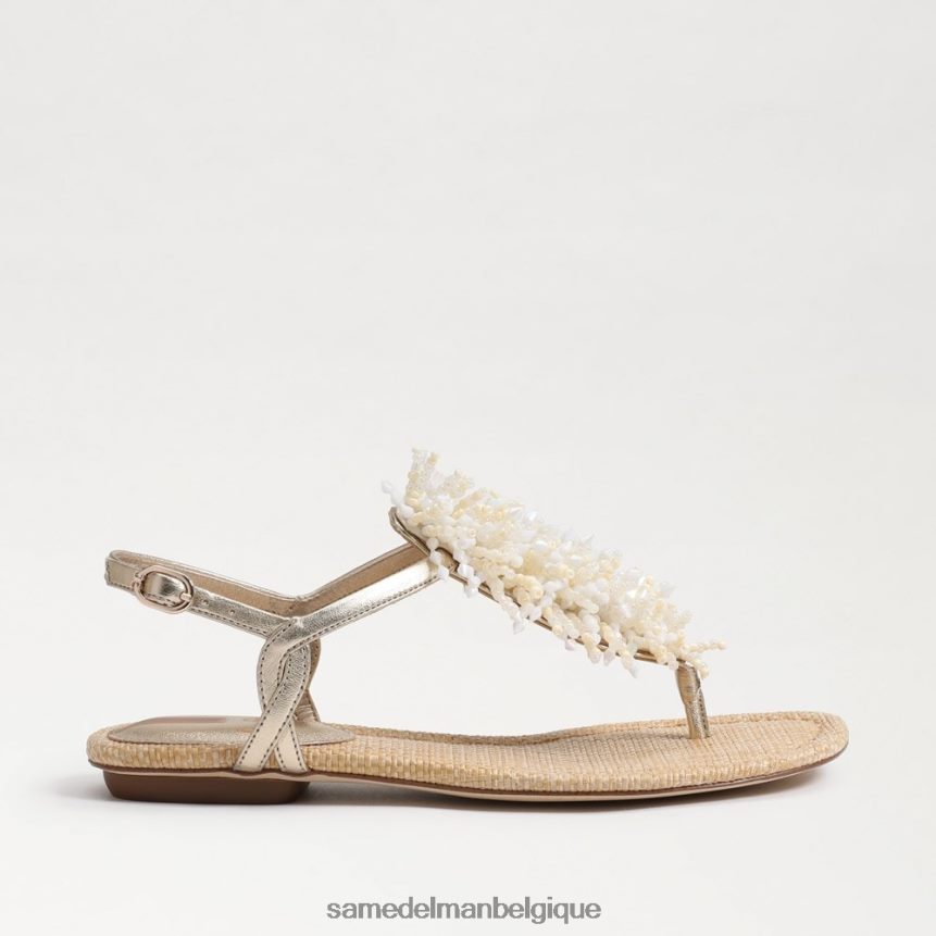 sandale tong brinda Sam Edelman femmes feuille d'or JZ0XZ0727 chaussure