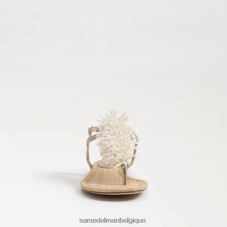 sandale tong brinda Sam Edelman femmes feuille d'or JZ0XZ0727 chaussure