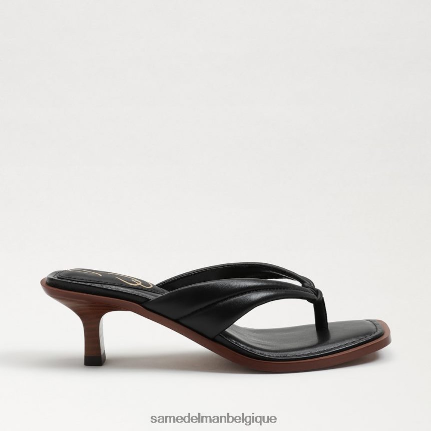 sandale tong daphney Sam Edelman femmes Cuir noir JZ0XZ0708 chaussure