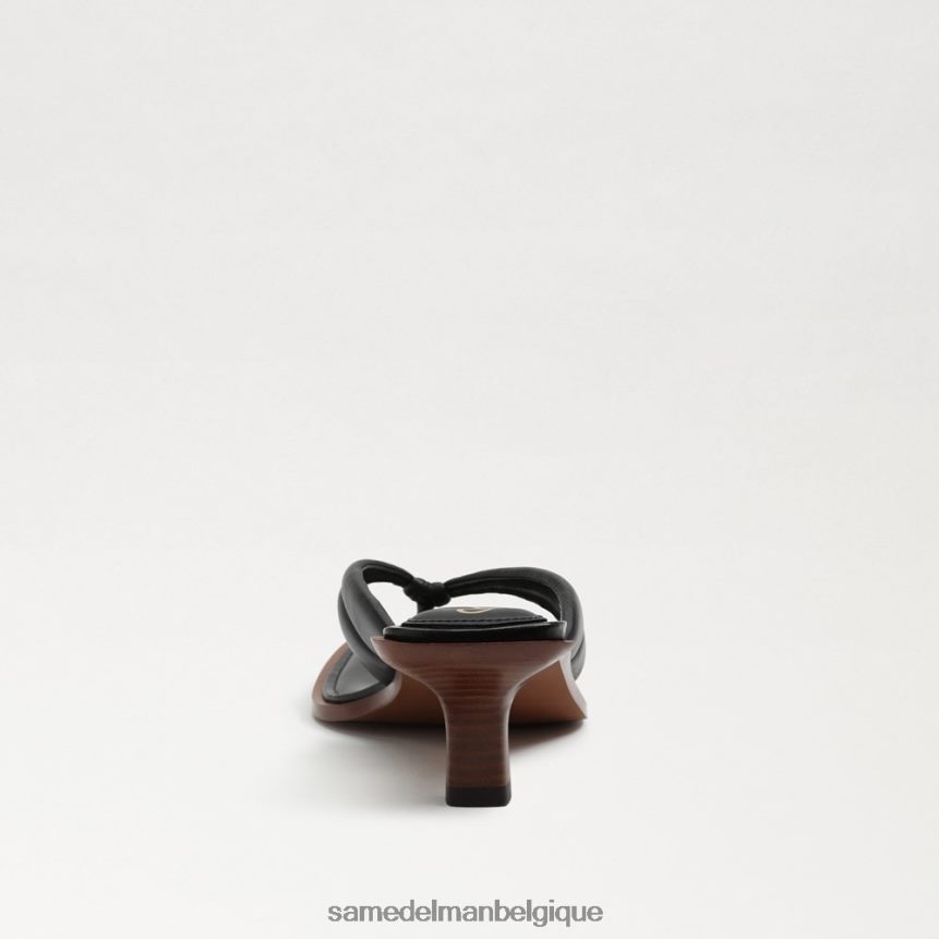 sandale tong daphney Sam Edelman femmes Cuir noir JZ0XZ0708 chaussure