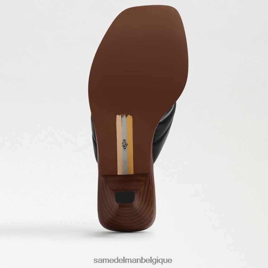 sandale tong daphney Sam Edelman femmes Cuir noir JZ0XZ0708 chaussure