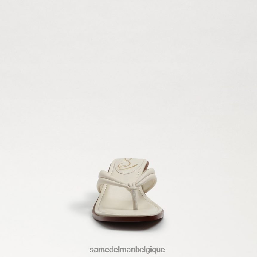 sandale tong daphney Sam Edelman femmes cuir ivoire moderne JZ0XZ0709 chaussure