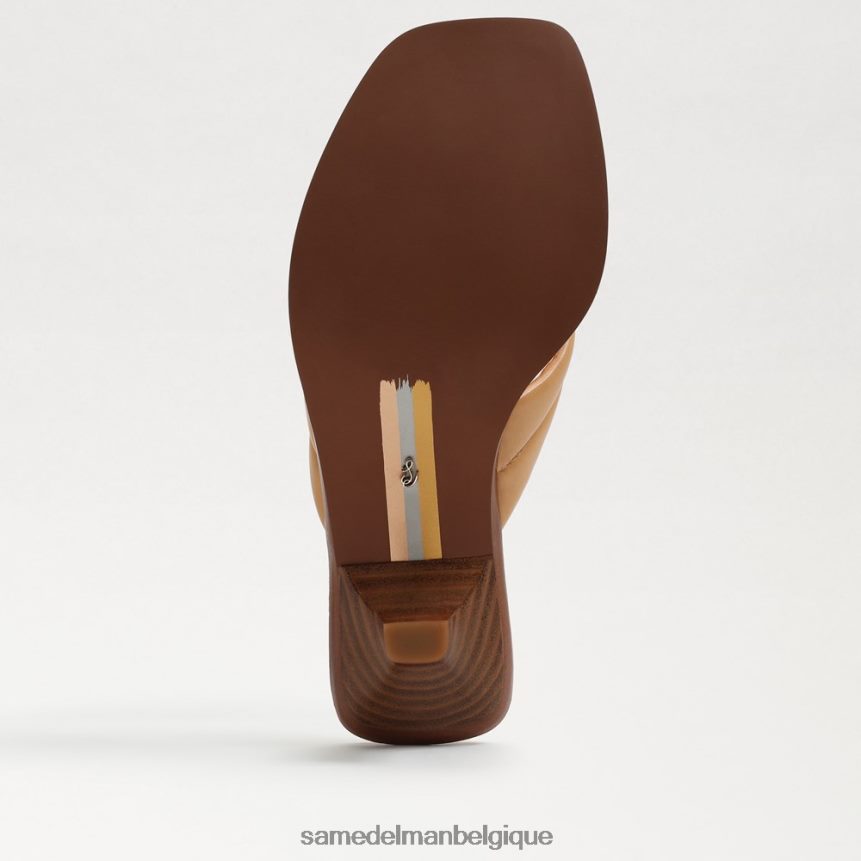sandale tong daphney Sam Edelman femmes cuir sable naturel JZ0XZ0707 chaussure