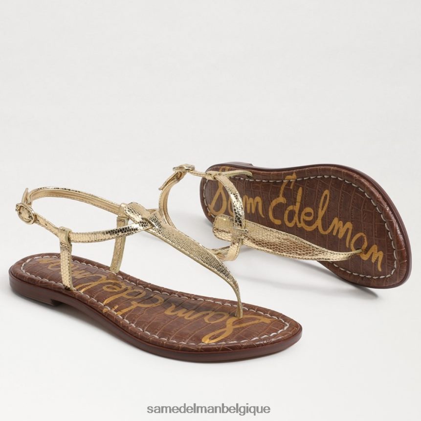 sandale tong gigi Sam Edelman femmes ambre or JZ0XZ0231 chaussure
