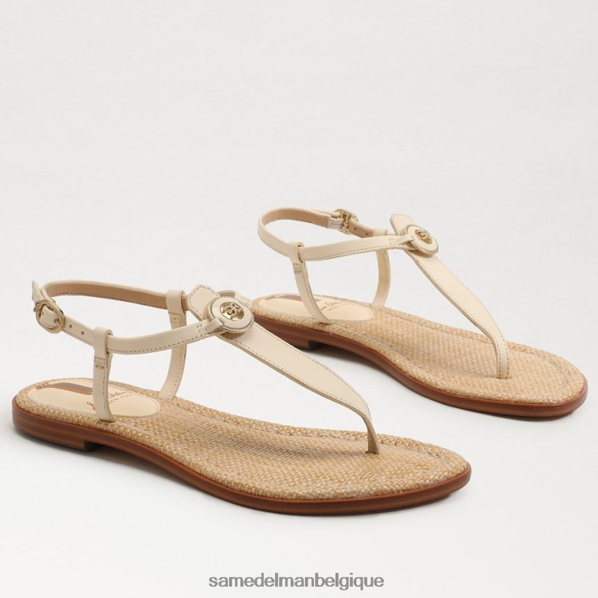 sandale tong gigi chevalière Sam Edelman femmes ivoire moderne JZ0XZ0558 chaussure