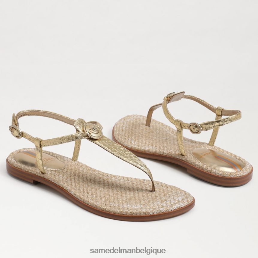sandale tong gigi chevalière Sam Edelman femmes or JZ0XZ0560 chaussure