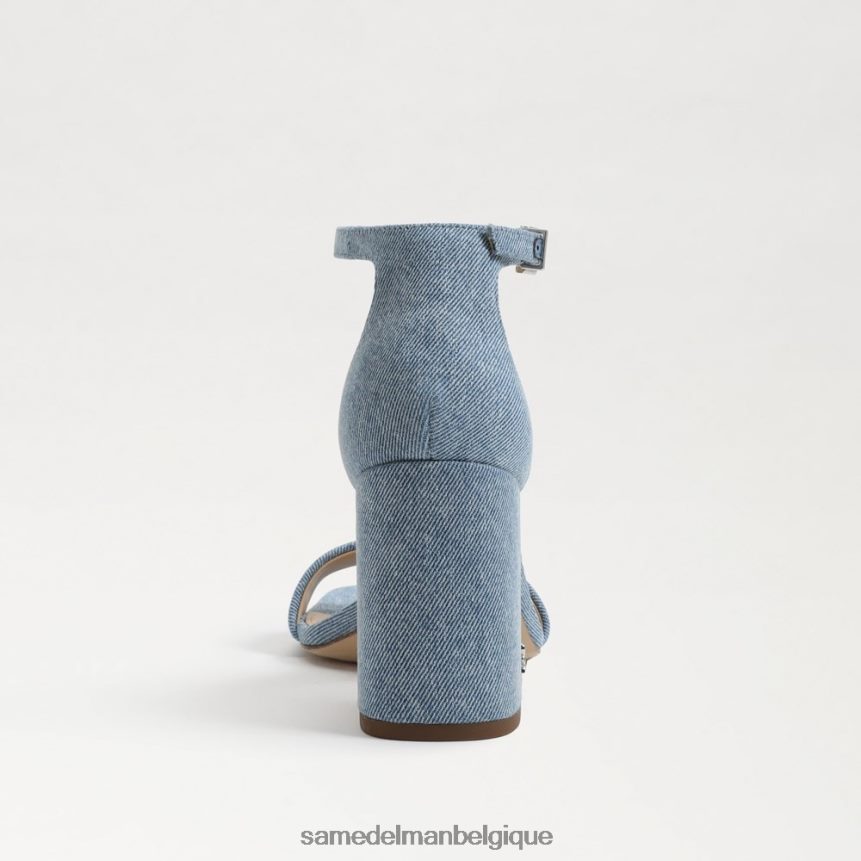 sandales à talons carrés Daniella Sam Edelman femmes bleu montrose JZ0XZ0296 chaussure