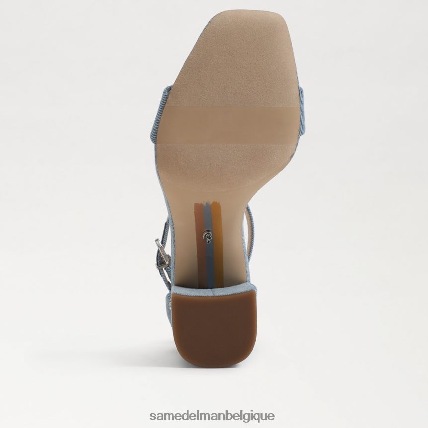 sandales à talons carrés Daniella Sam Edelman femmes bleu montrose JZ0XZ0296 chaussure