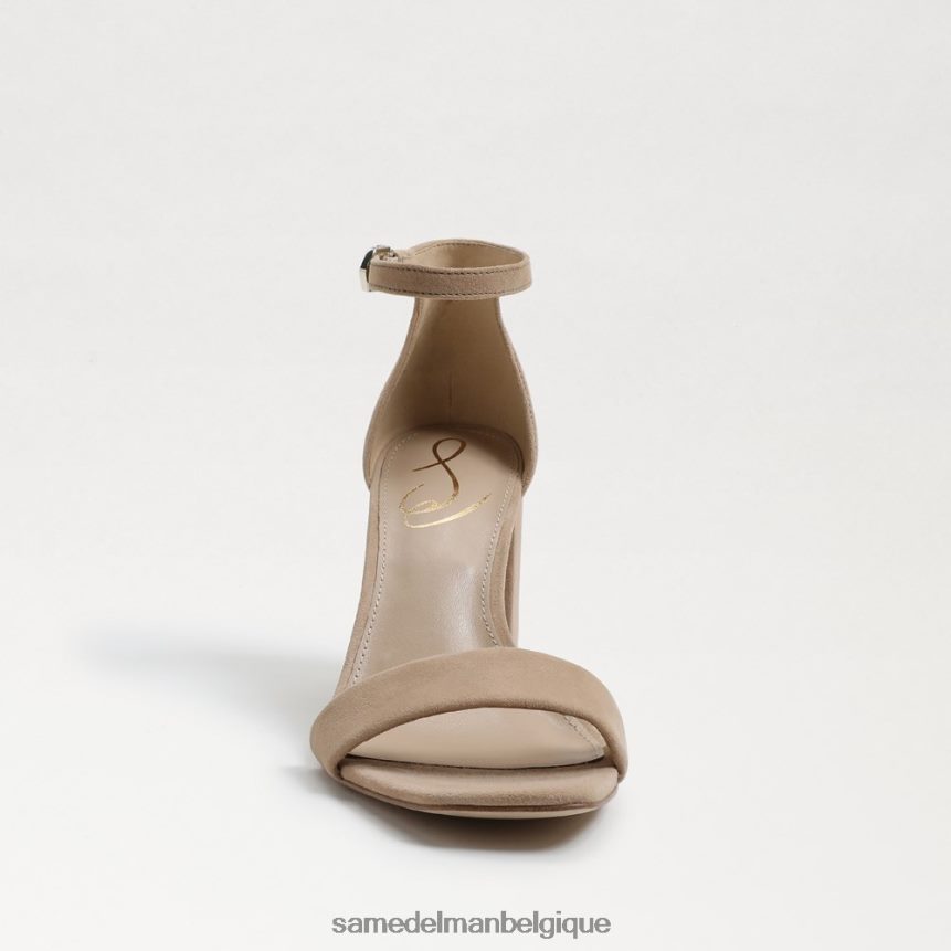 sandales à talons carrés Daniella Sam Edelman femmes daim à l'avoine JZ0XZ0303 chaussure