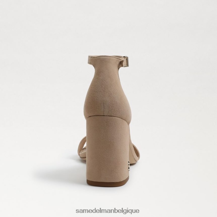 sandales à talons carrés Daniella Sam Edelman femmes daim à l'avoine JZ0XZ0303 chaussure