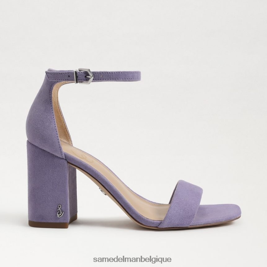 sandales à talons carrés Daniella Sam Edelman femmes iris violet JZ0XZ0307 chaussure