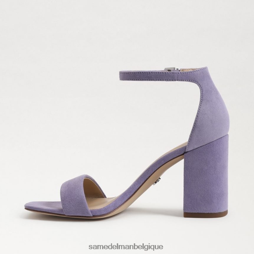 sandales à talons carrés Daniella Sam Edelman femmes iris violet JZ0XZ0307 chaussure