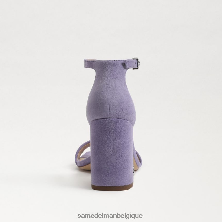sandales à talons carrés Daniella Sam Edelman femmes iris violet JZ0XZ0307 chaussure