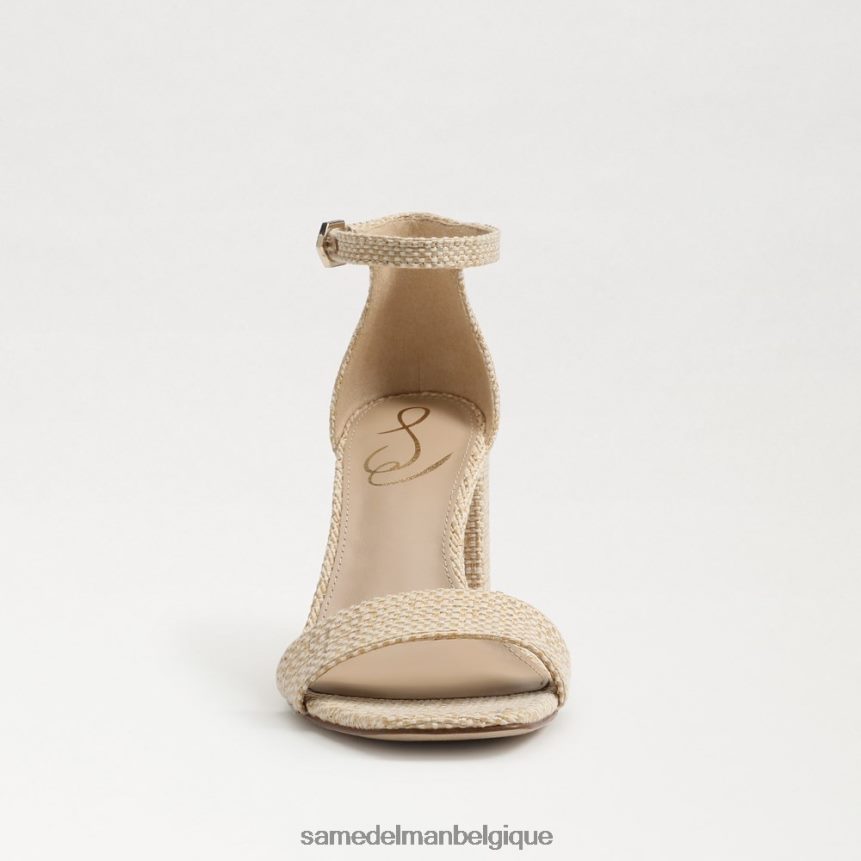 sandales à talons carrés Daniella Sam Edelman femmes naturel JZ0XZ0297 chaussure