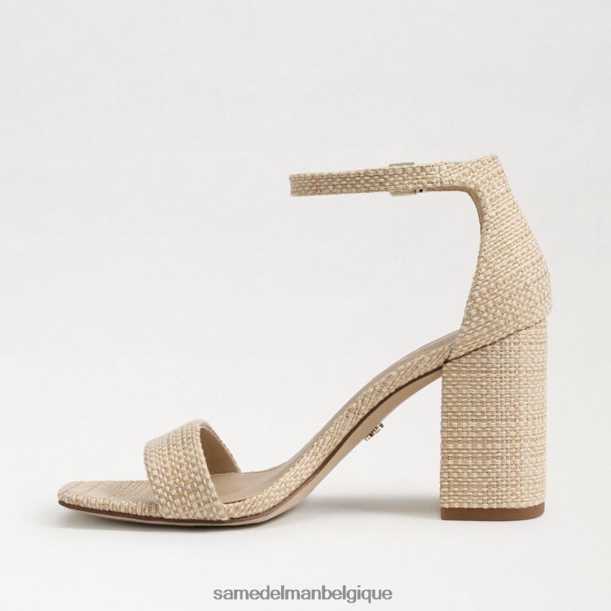 sandales à talons carrés Daniella Sam Edelman femmes naturel JZ0XZ0297 chaussure