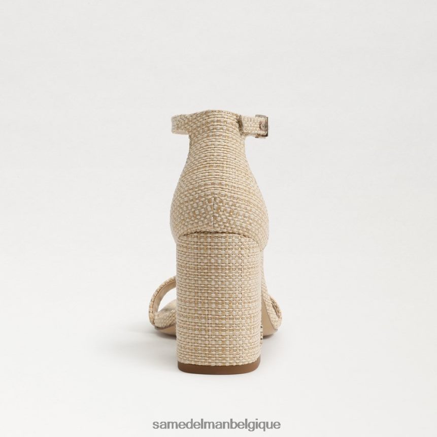 sandales à talons carrés Daniella Sam Edelman femmes naturel JZ0XZ0297 chaussure