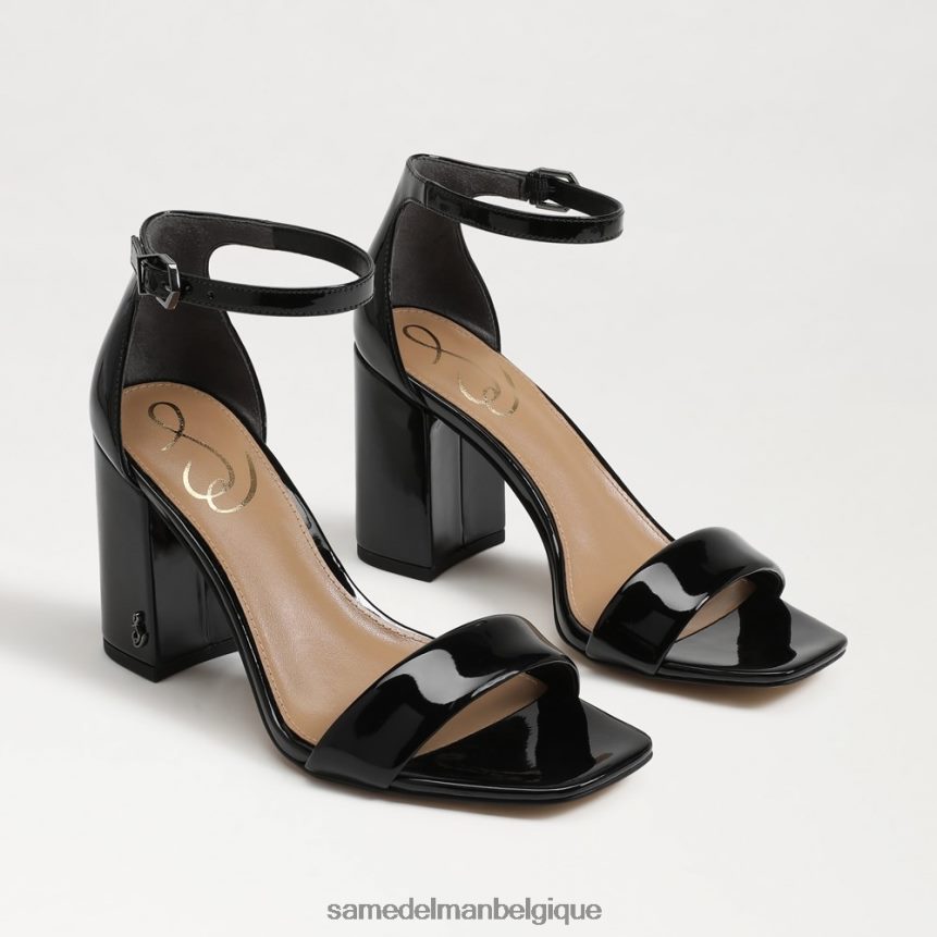 sandales à talons carrés Daniella Sam Edelman femmes noir JZ0XZ0305 chaussure