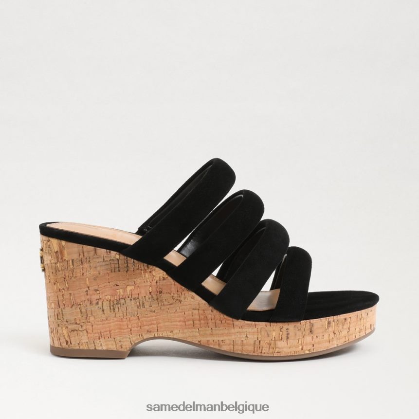 talon compensé yuki Sam Edelman femmes Suède noir JZ0XZ0687 chaussure