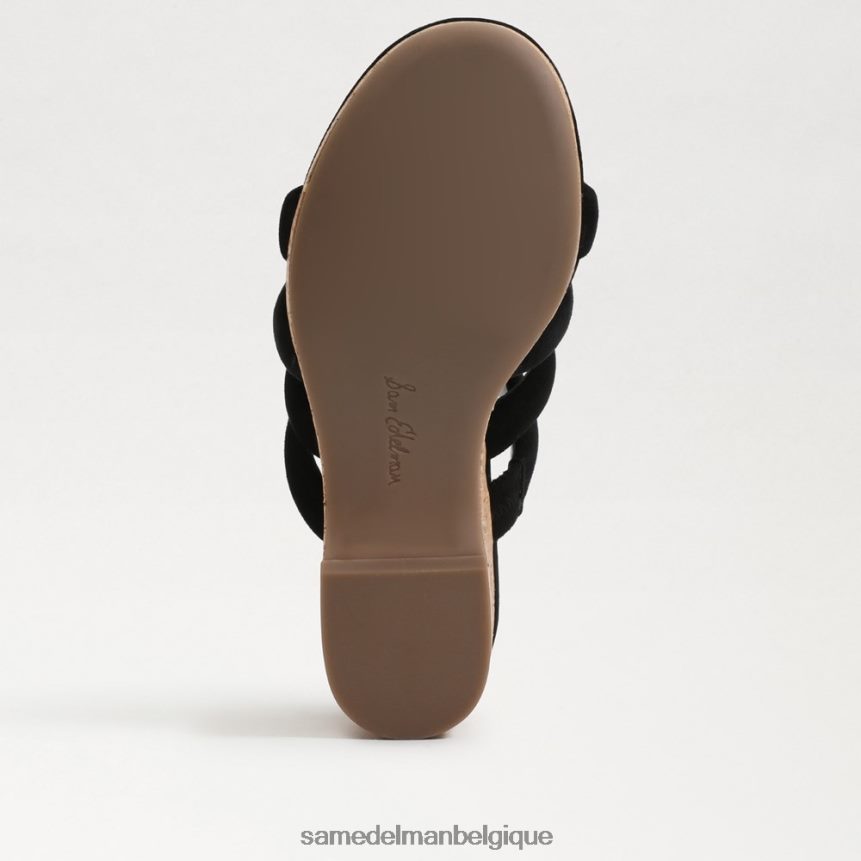 talon compensé yuki Sam Edelman femmes Suède noir JZ0XZ0687 chaussure