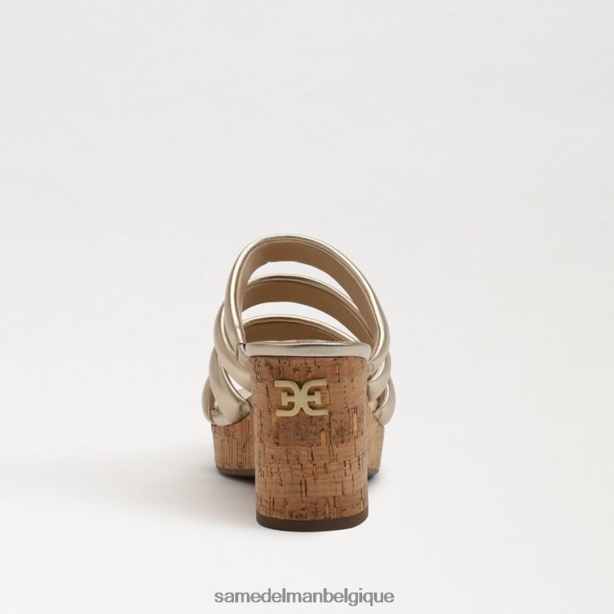 talon compensé yuki Sam Edelman femmes feuille d'or JZ0XZ0686 chaussure