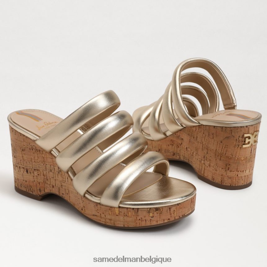 talon compensé yuki Sam Edelman femmes feuille d'or JZ0XZ0686 chaussure