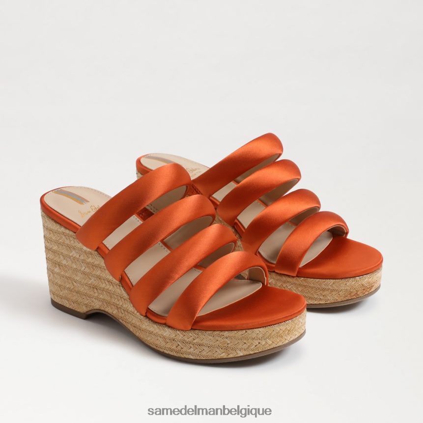 talon compensé yuki Sam Edelman femmes orange de Californie JZ0XZ0684 chaussure