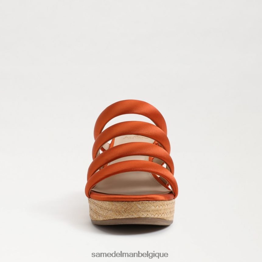 talon compensé yuki Sam Edelman femmes orange de Californie JZ0XZ0684 chaussure